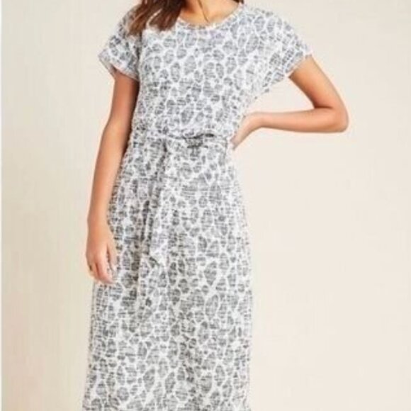 Anthropologie Dolan Left Coast Taleen Midi Dress in Black / White size S NWOT - Picture 2 of 7